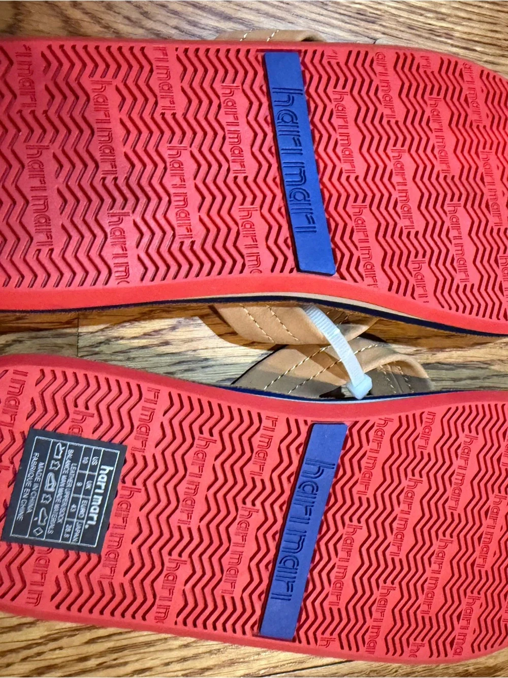 Harri Marri Sandals with Texas Flag Accent